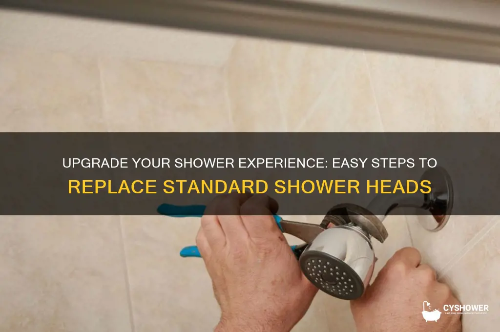 how to change standard shower head