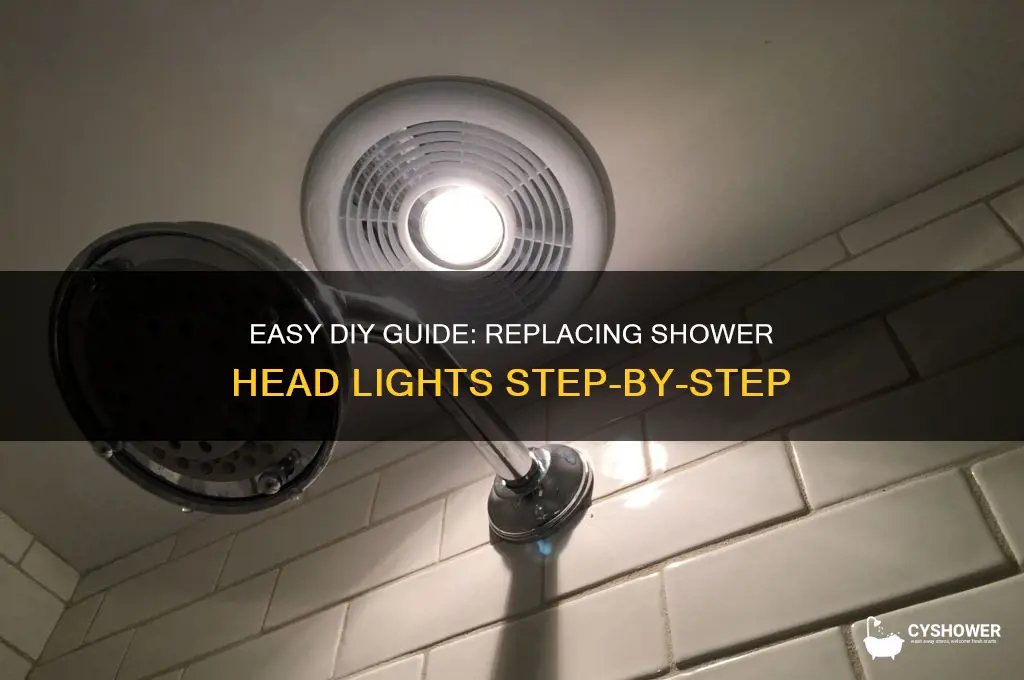 how to change the lights in a shower head