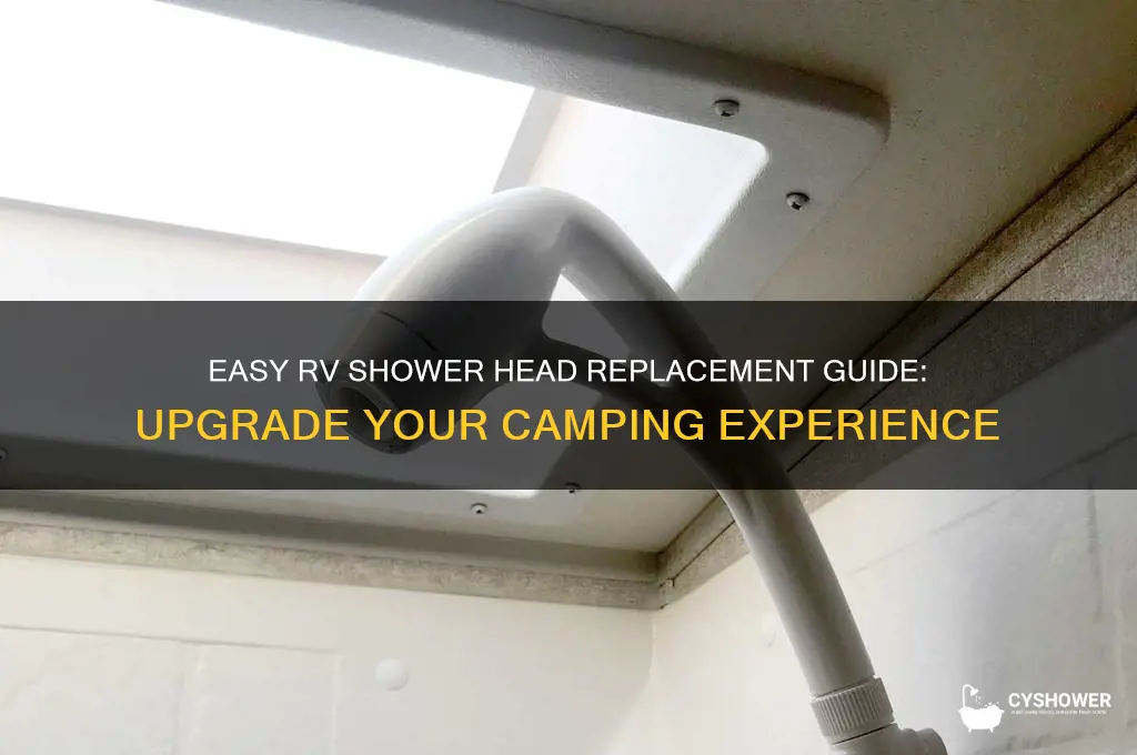 how to change the shower head in an rv