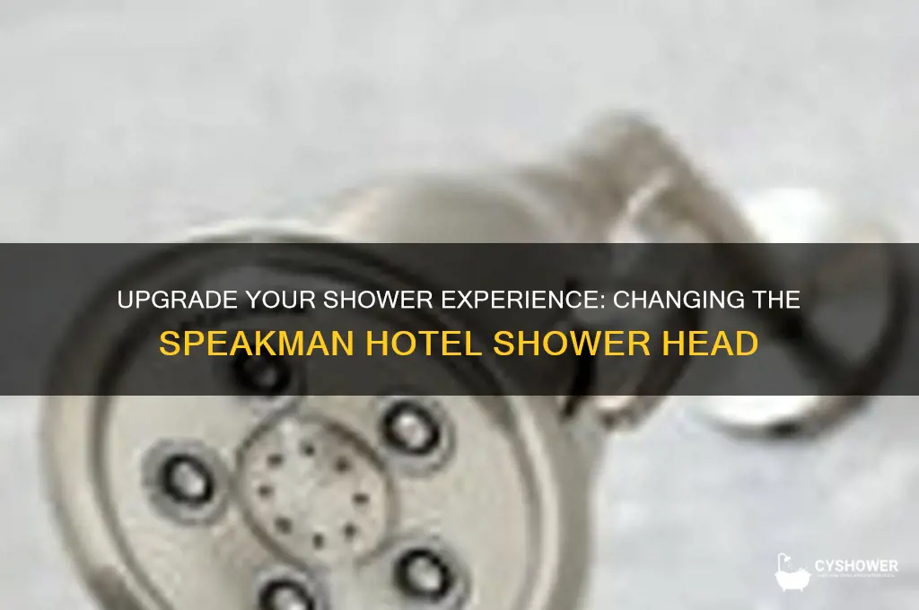 how to change the shower head speakman hotel