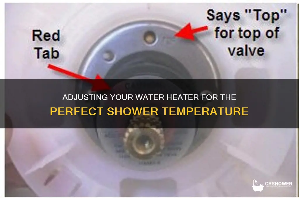 how to change the temperature of shower from water heater