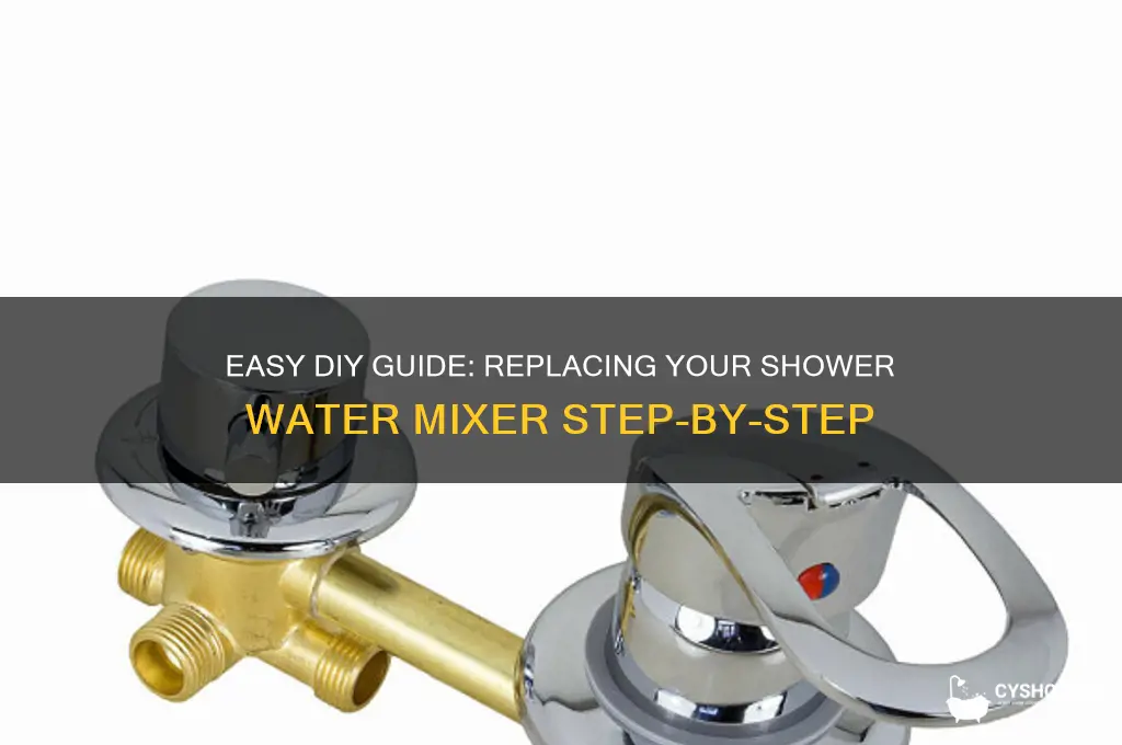 how to change the water mixer of the shower