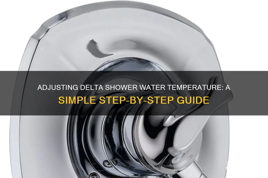how to change the water temp on a delta shower