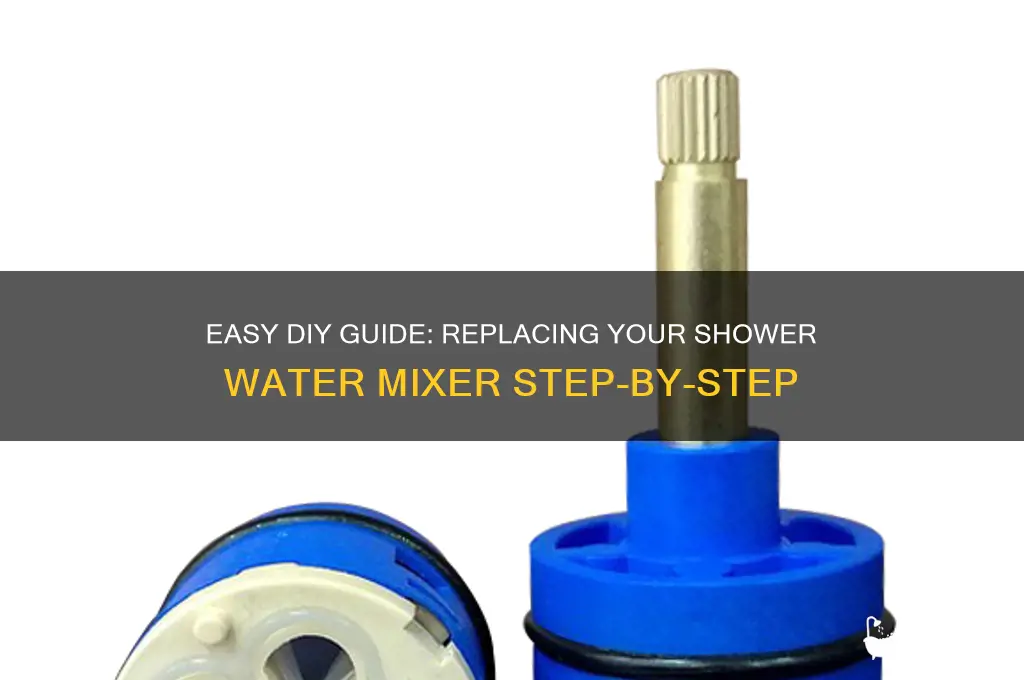 how to change water mixer in shower