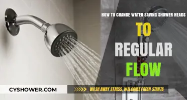 Switching from Water-Saving to Regular Flow Shower Heads: A Guide