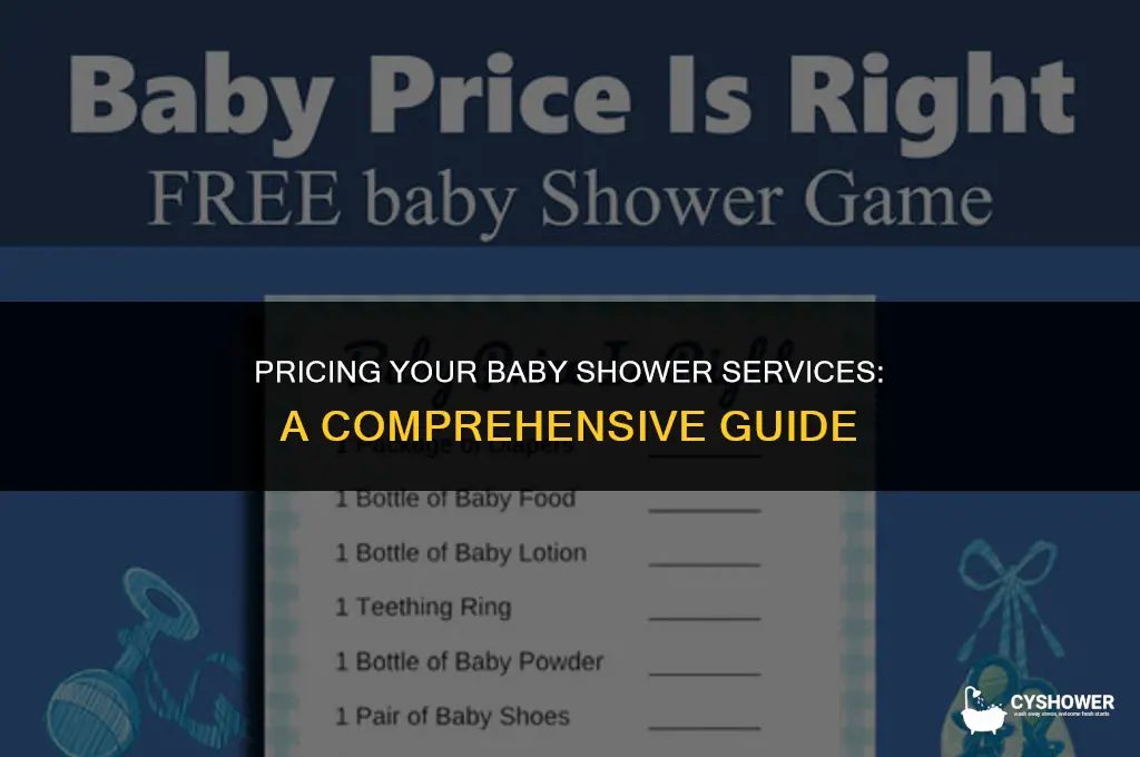 how to charge for a baby shower