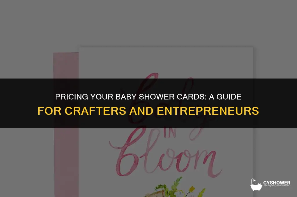 how to charge for baby shower card