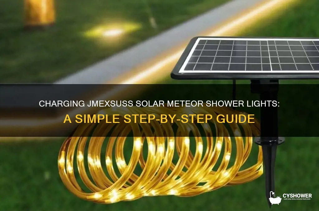 how to charge jmexsuss 2 pack solar meteor shower lights