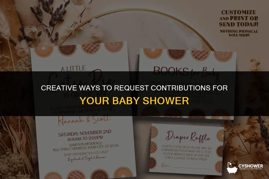 how to charge people on invitation for baby shower