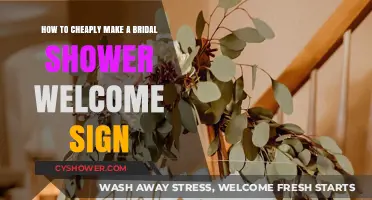 DIY Bridal Shower Welcome Sign: Affordable and Easy Craft Ideas