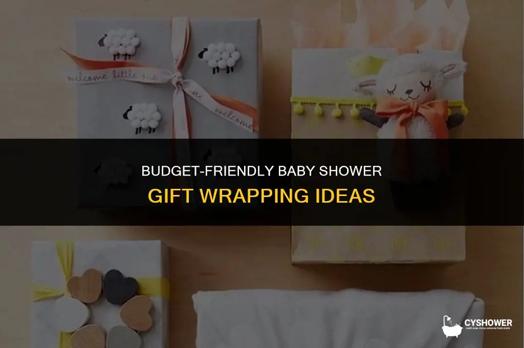 how to cheaply wrap a baby shower gift