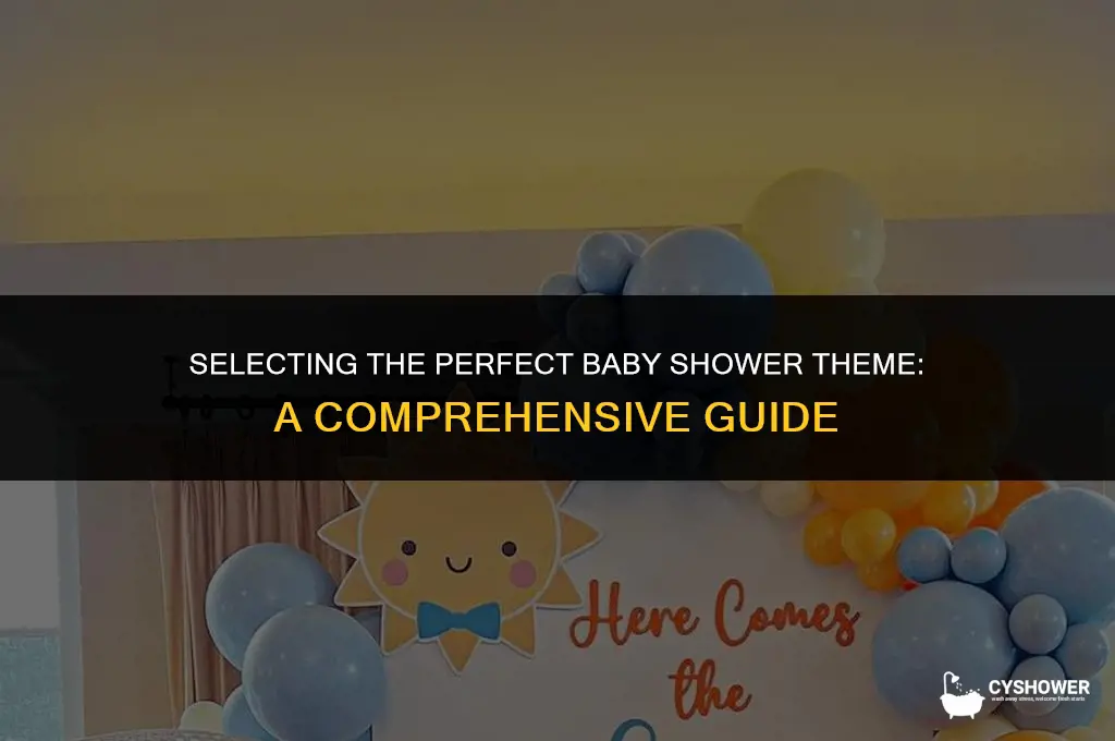 how to choose a baby shower theme