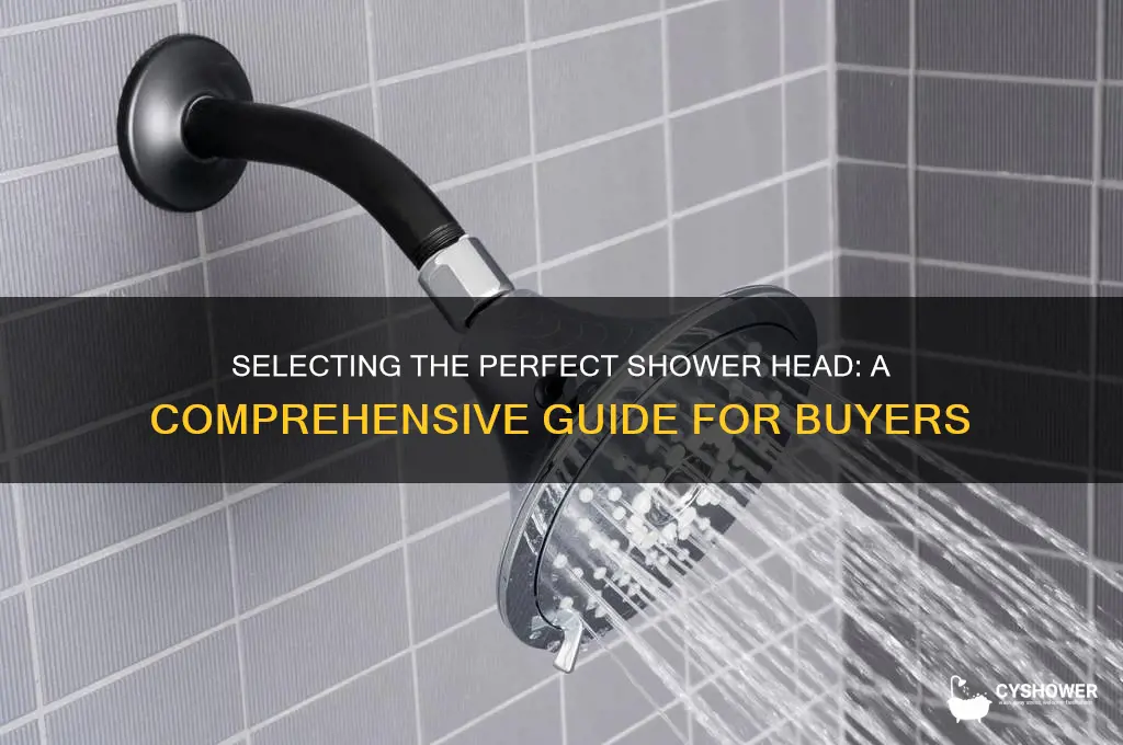 how to choose a good shower head