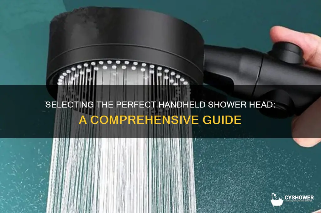 how to choose a hand held shower head