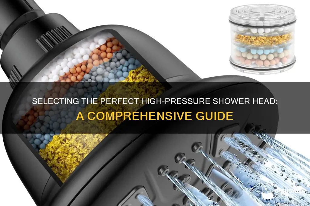 how to choose a high pressure shower head