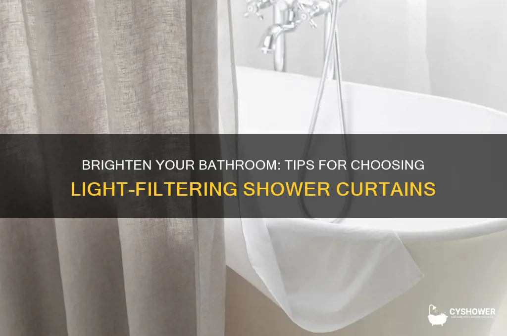 how to choose a shower curtain that lets in light