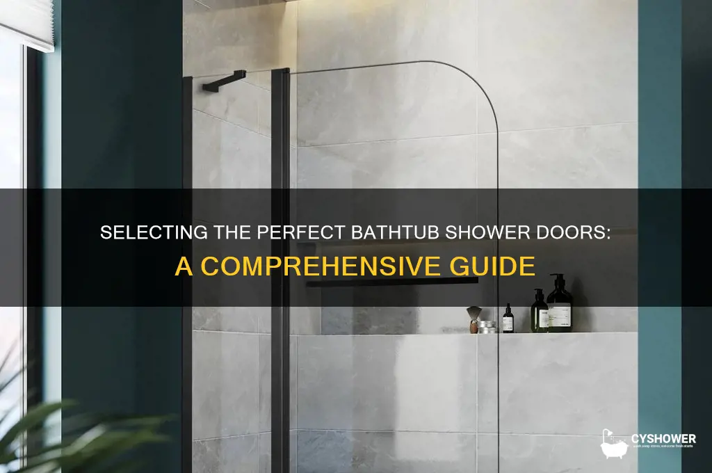 how to choose bathtub shower doors