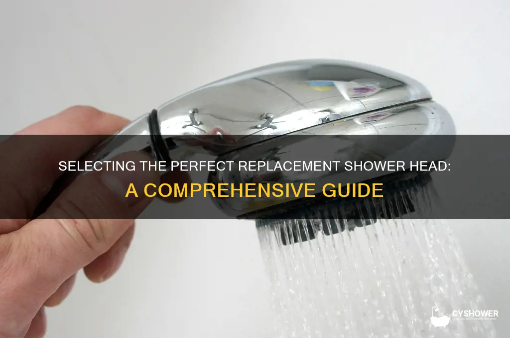 how to choose replacement shower head
