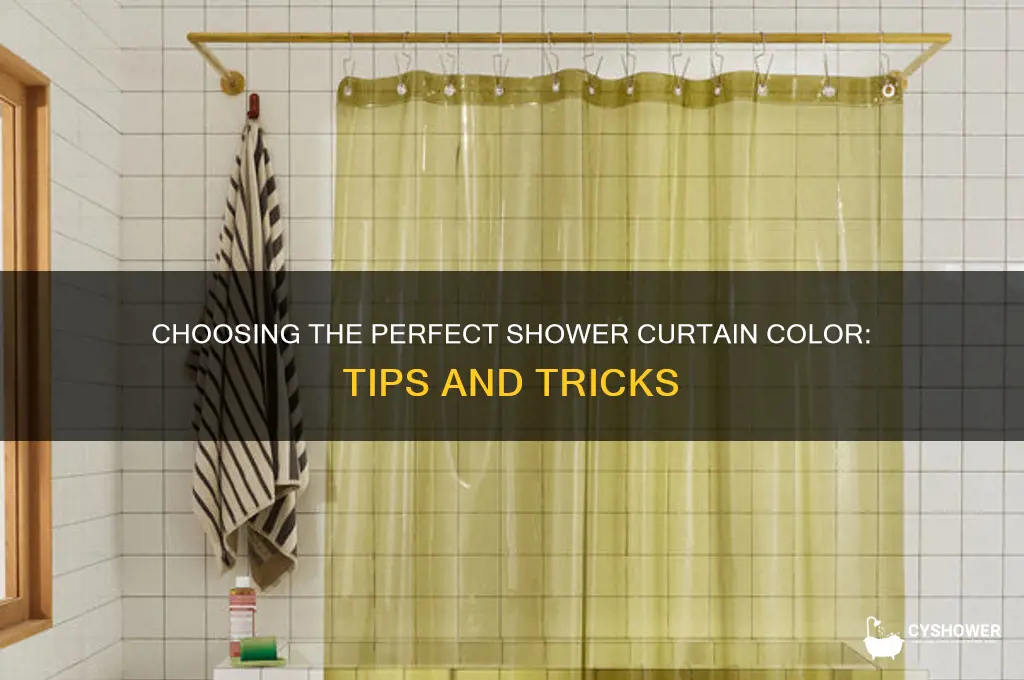 how to choose shower curtain color