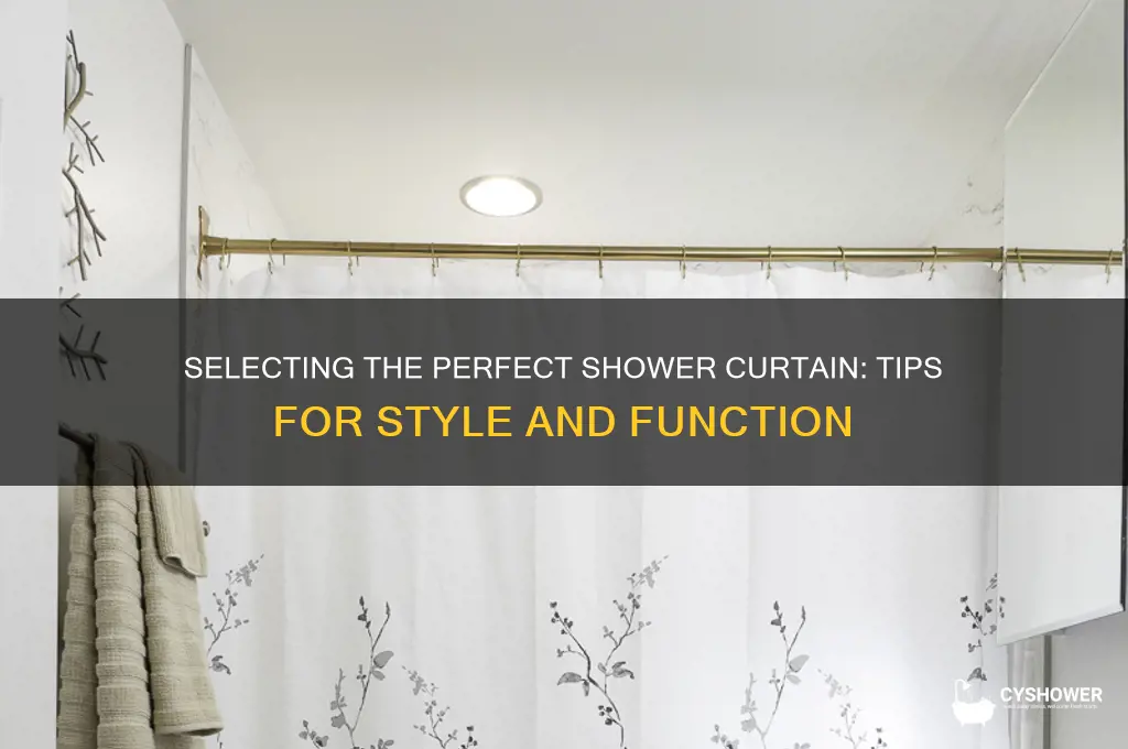 how to choose shower curtain