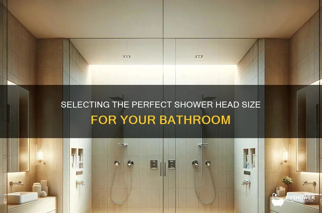 how to choose shower head size