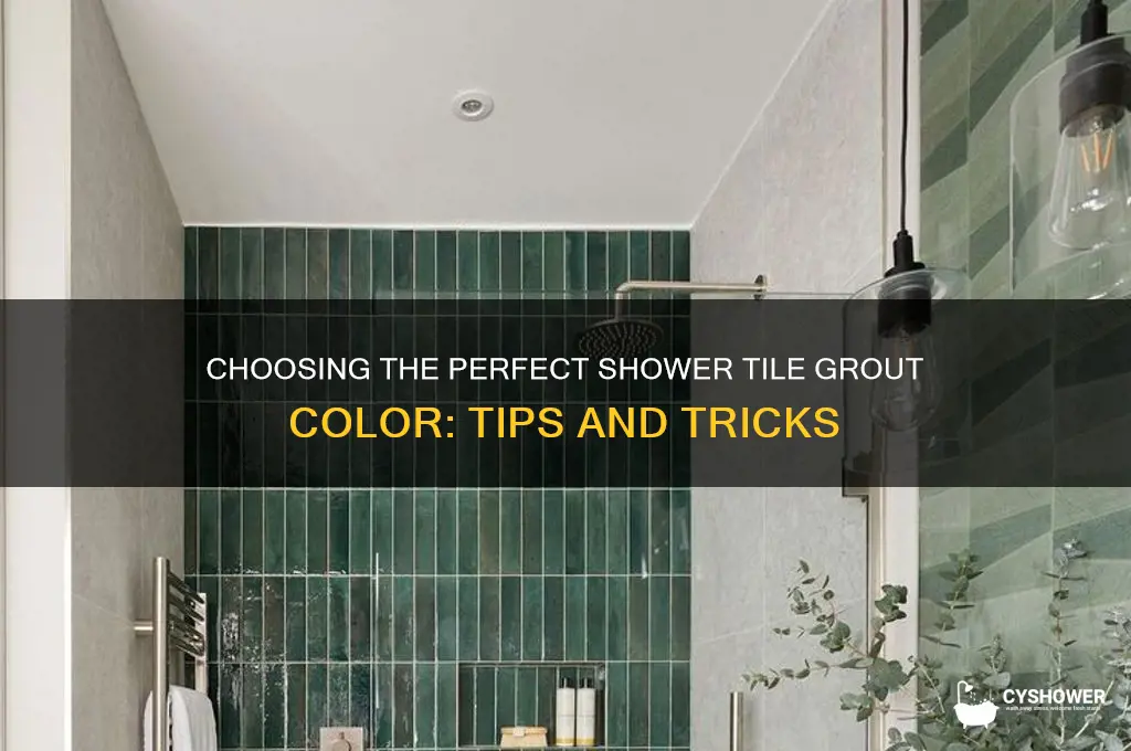 how to choose shower tile grout color