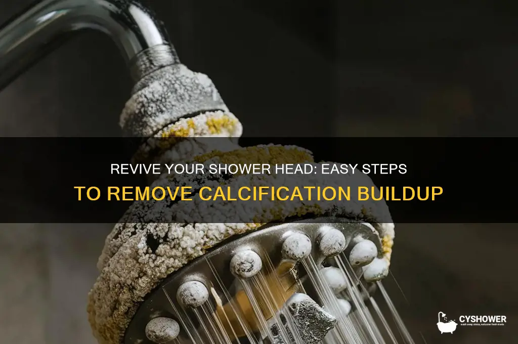 how to clean a calcified shower head