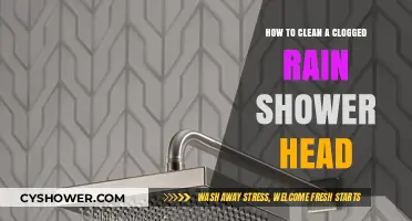 Easy Steps to Unclog and Clean Your Rain Shower Head