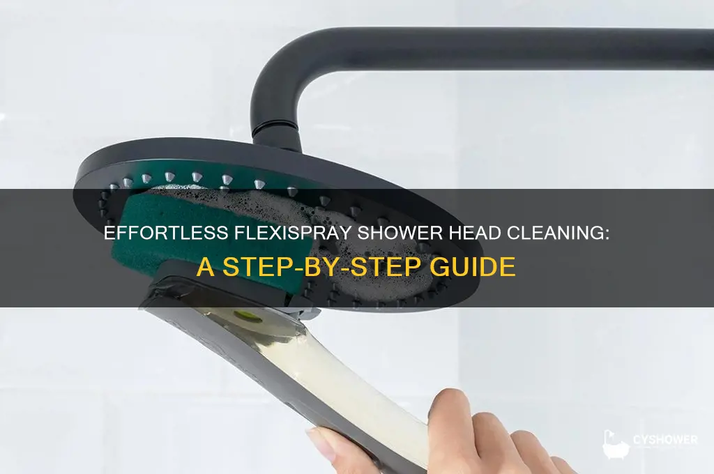 how to clean a flexispray shower head