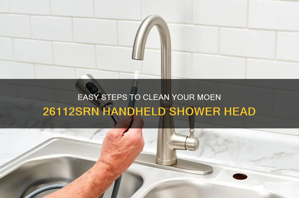 how to clean a moen 26112srn engage handheld shower head