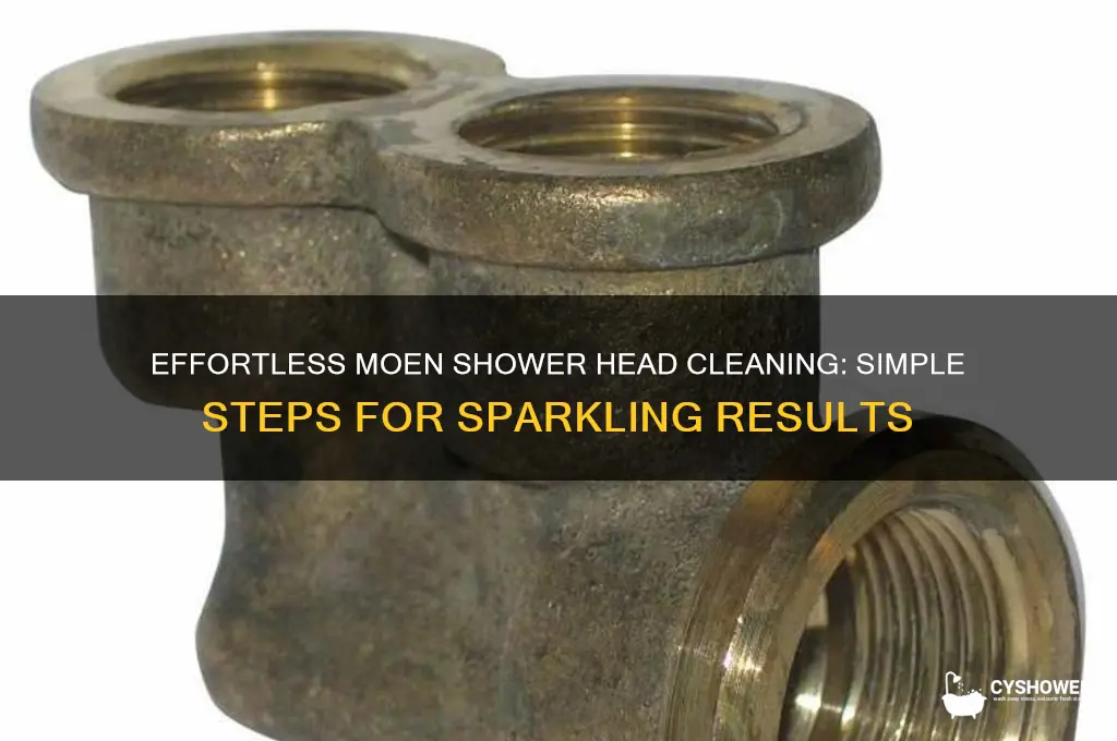 how to clean a moen shower head