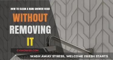 Effortless Rain Shower Head Cleaning: No Removal Required Tips