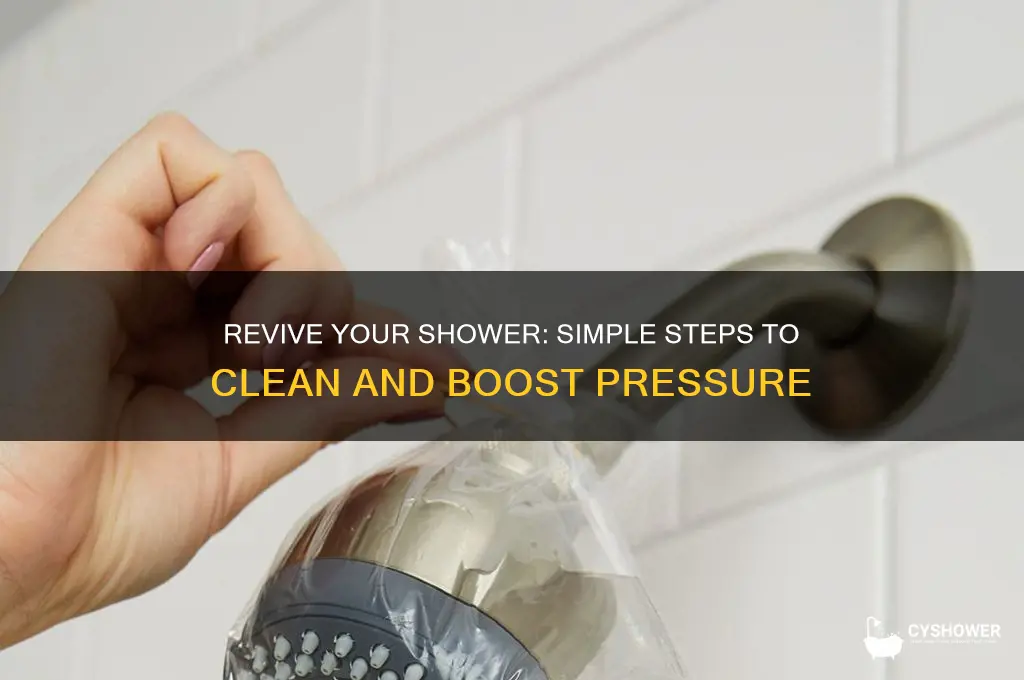 how to clean a shower head for better pressure