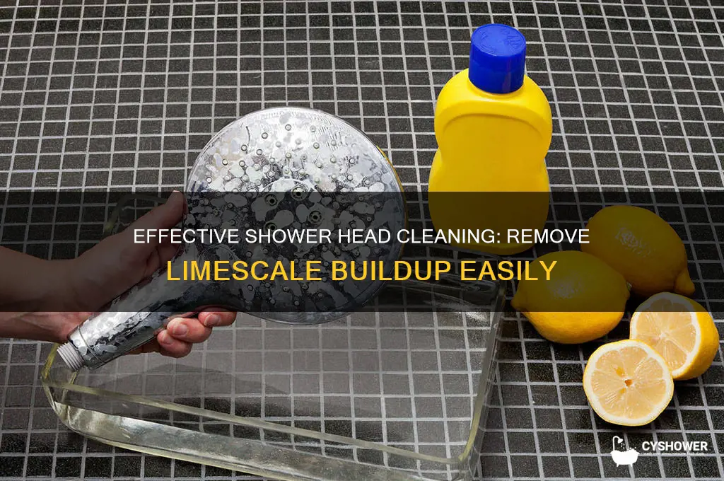 how to clean a shower head from limescale