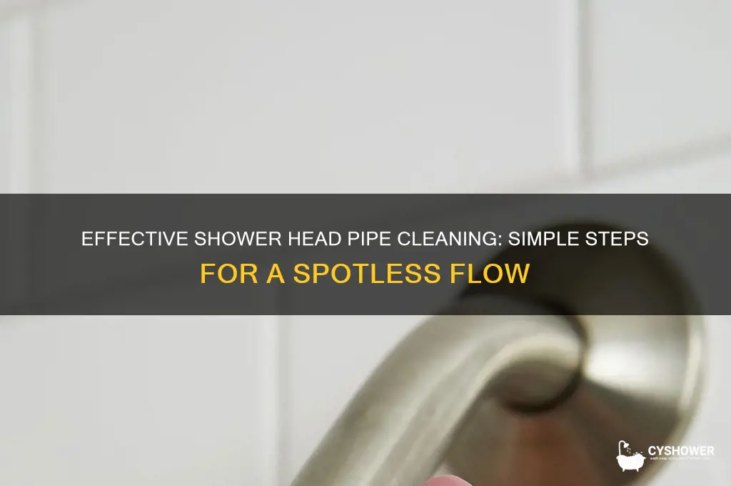 how to clean a shower head pipe