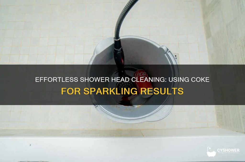 how to clean a shower head with coke