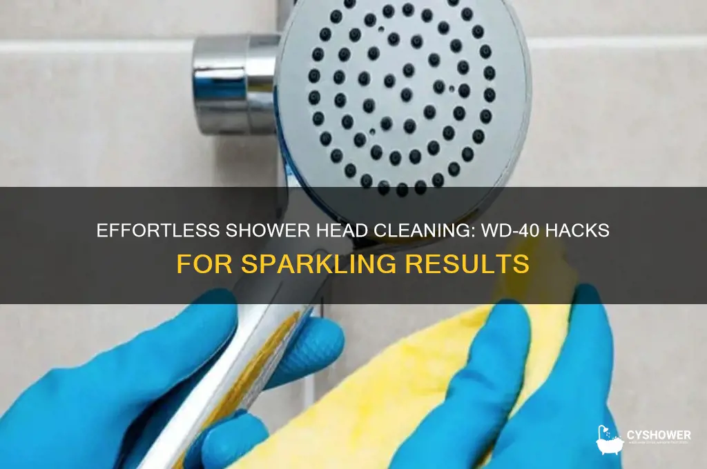 how to clean a shower head with wd 40