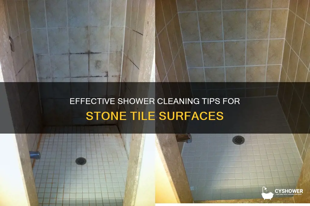 how to clean a shower with stone tile