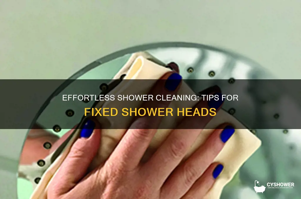 how to clean a shower without a detachable head