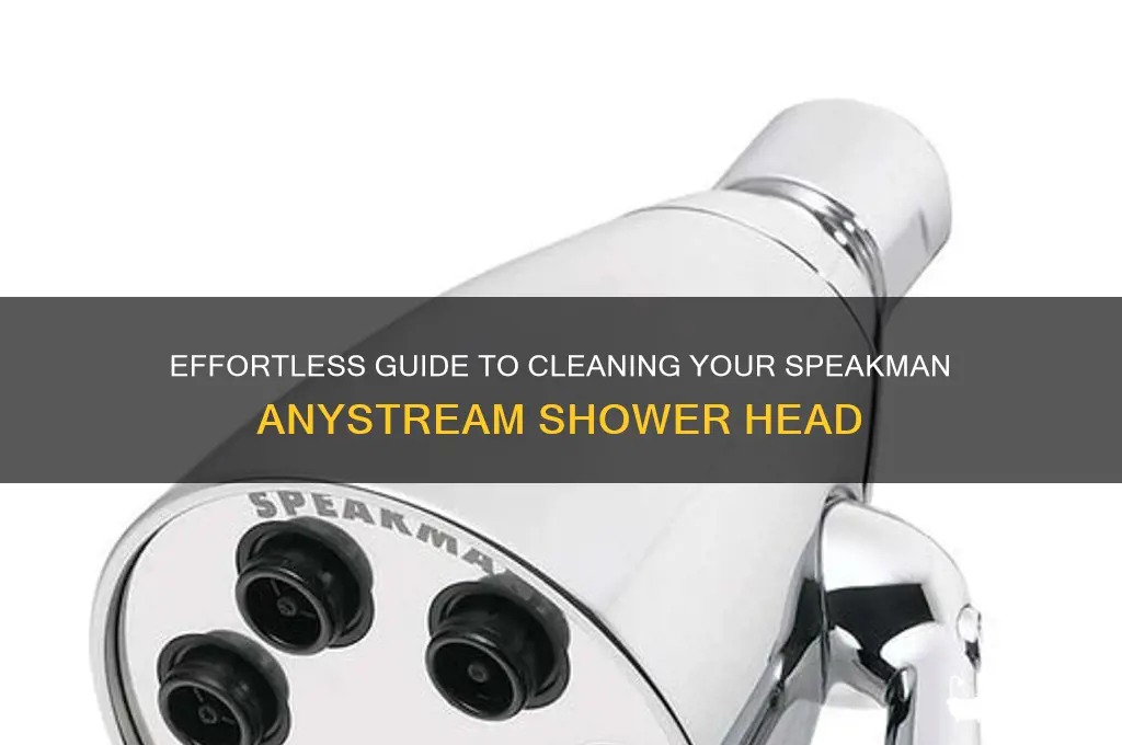 how to clean a speakman anystream shower head