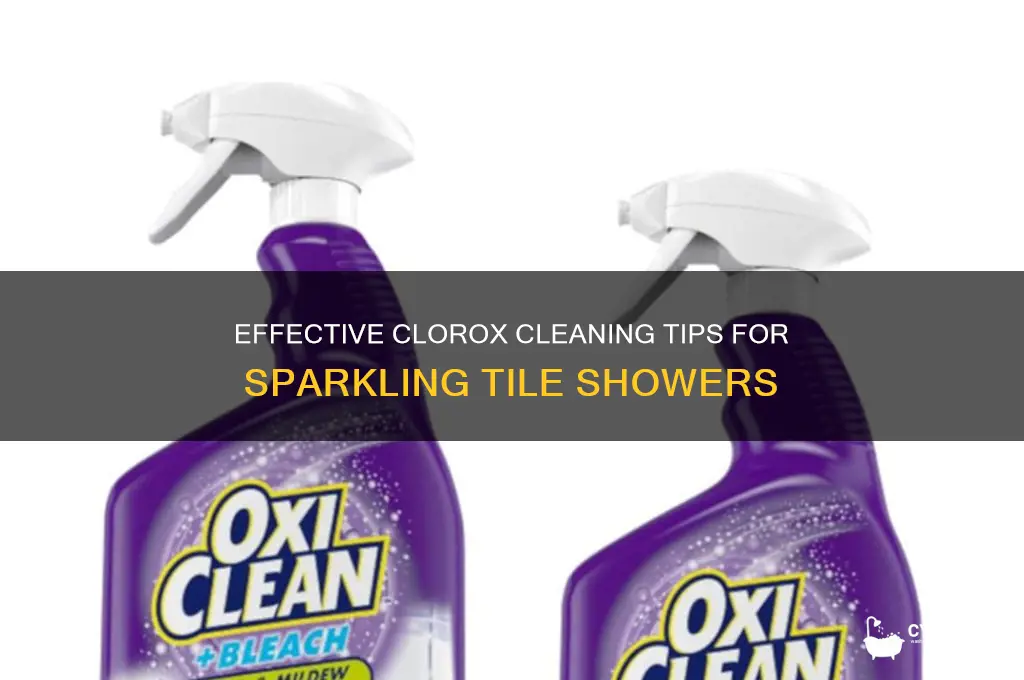 how to clean a tile shower with clorox