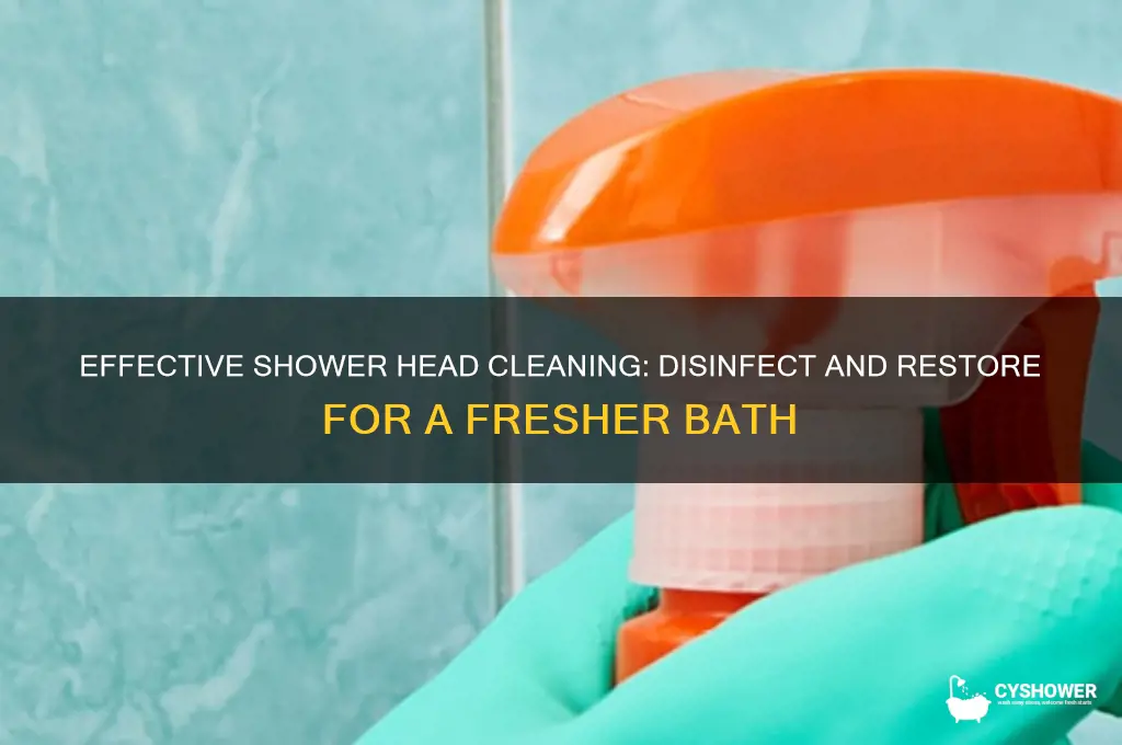 how to clean and disinfect shower heads