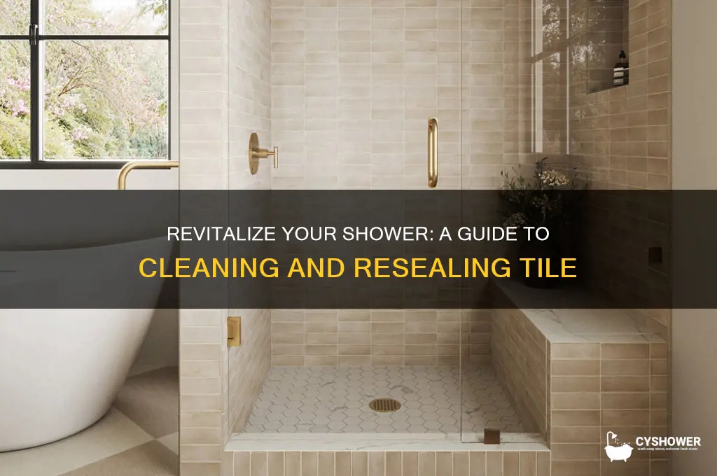 how to clean and reseal shower tile