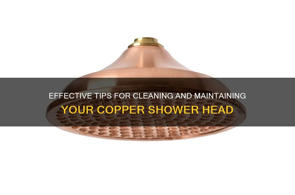 how to clean copper shower head