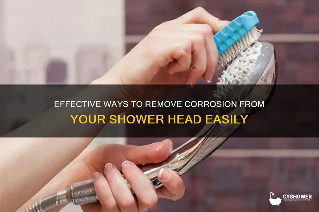 how to clean corrosion off a shower head