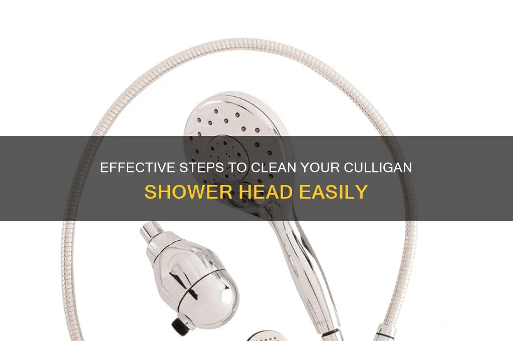 how to clean culligan shower head