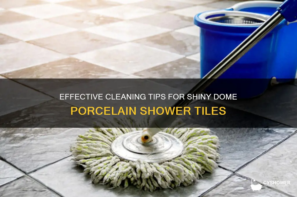 how to clean dome porcelain shower tiles