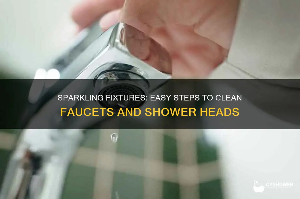 how to clean faucets and shower heads
