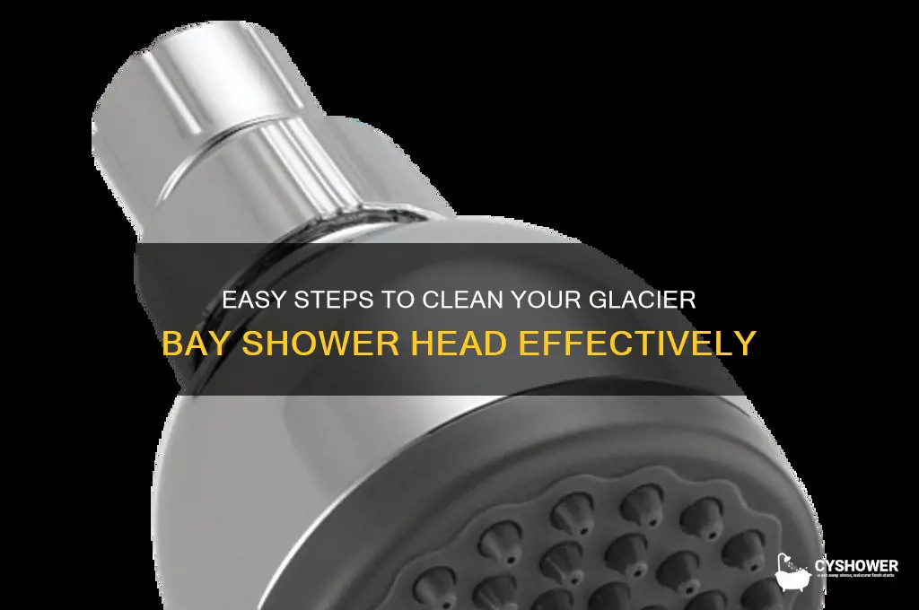 how to clean glacier bay shower head