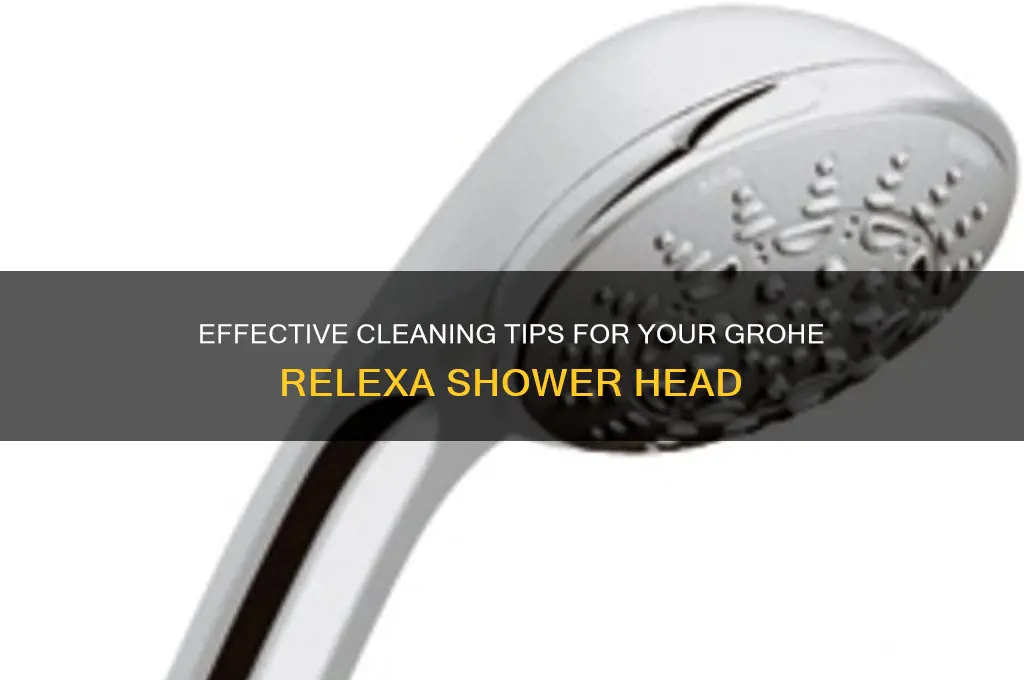 how to clean grohe relexa shower head
